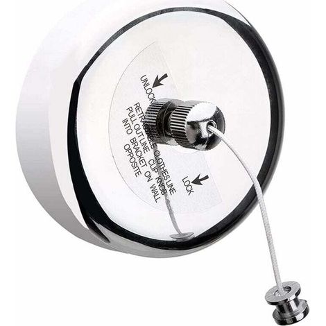 Acier Inoxydable Rétractable Corde À Linge Rétractable Étendoir À Vetements Extensible 3,8M Séchoir À Linge Rétractable Intérieur Extensible Étendoir À Linge Pour Hôtel,Salle De Bains,Balcon (1/5)