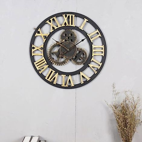 Retro Gear Silent Wall Clock (1/5)