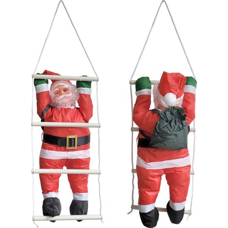 Weihnachtsmann auf Leiter 60 cm [lux.pro] (1/5)