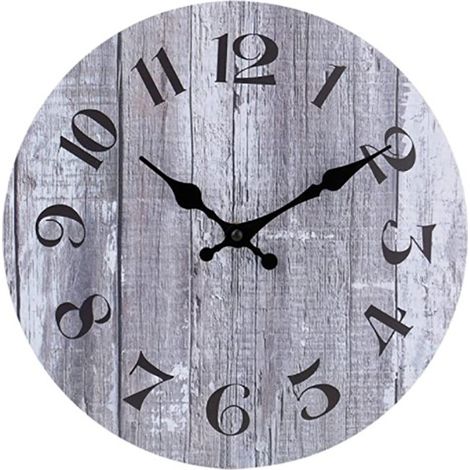 Horloge murale simple silencieuse quartz 10 pouces, décoration maison (1/2)