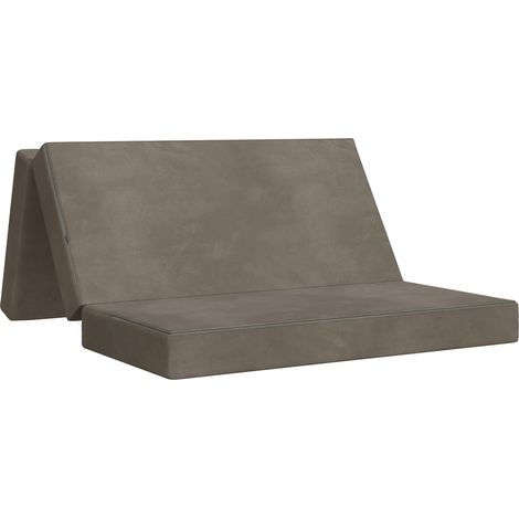 Maison Exclusive - Divano Letto Pieghevole 120 x 67 x 45 cm Grigio Chiaro (1/5)