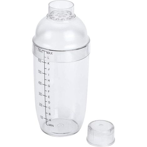 Bouteille shaker à protéines, shaker à vinaigrette portable et antidérapant pour fêtes, restaurants, bars, salons de thé et usage domestique (700 ml) (1/5)