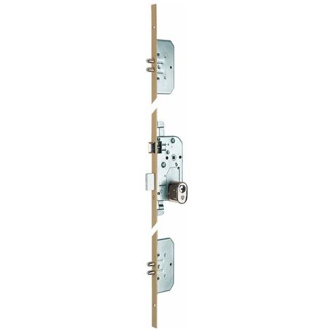 Assa Abloy – Serrure à larder 5 points A2P** axe 50 mm – Protection anti-sciage – Entraxe 70 mm – Dimensions têtière 2040 x 18 mm