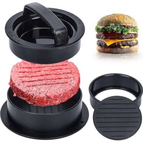 Machine à hamburgers 2024, comprenant des moules à hamburgers de différentes tailles, une machine à hamburgers 3 en 1 pour des résultats optimaux. (1/5)