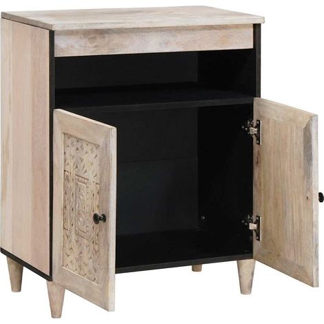 Buffet,Bahut,Meuble de Rangement Blanc 33,5 x 60 x 75 cm CFW67503 (1/5)