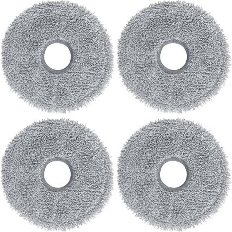 BUNTHAUS Rechange Serpillières Compatibles avec Aspirateur Robot Dreame L10 Ultra / L10S Pro / L10S Ultra / L10S Pro Ultra Heat / L10 Prime / L20 Ultra / X40 Ultra/Xiaomi X10+ / X20+ (4 pièces) (1/5)