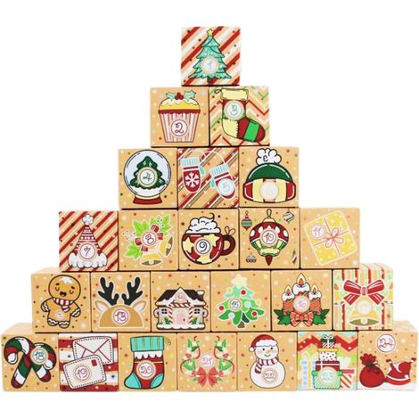 Calendario Avvento da riempire 24 scatole fai da te (1/5)