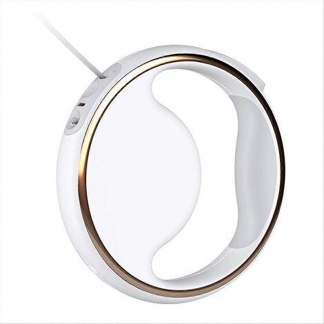 Anneau de laisse rétractable portable pour chien, 3 mètres, avec éclairage LED blanc, pour chiots et autres animaux de compagnie. (1/5)