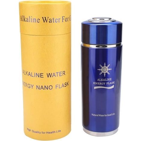 Bouteille d'eau alcaline - SONEW - Nano Balance - Acier inoxydable - 400ml - Bleu (1/4)