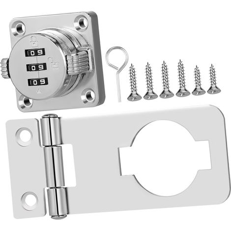 1 Cadenas à combinaison pour porte de placard, réfrigérateur (1/5)