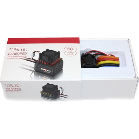 Contrôleur de vitesse électrique 10BL60 60A KSX3654 à double mode de détection pour voiture 1/10 et 1/12 (1/5)