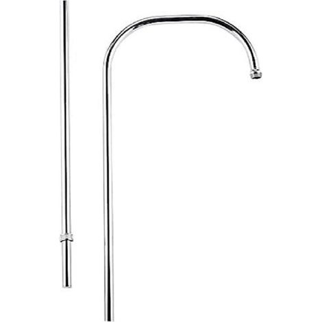 Nicoll – Colonne de douche hydromassante en laiton chromé – Hauteur 1100 mm – Diamètre 16 mm – Pour douche de tête – Installation facile
