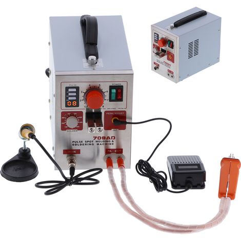 Punktschweißgerät 3,2 kW, handgeführt, LED-Digitalanzeige, Schweißstift, 18650-Akku, SUNKKO709AD (EU-Stecker 220 V) (1/5)