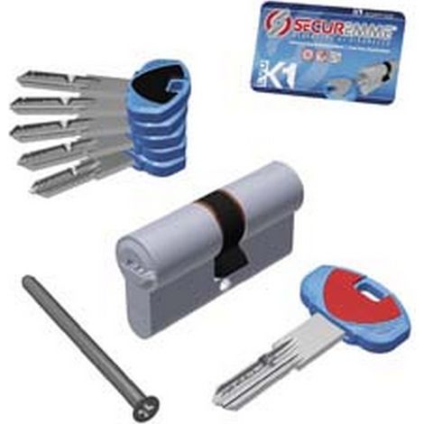 1PZ CILINDRO SAGOMATO PROFILO EUROPEO "EVOK1" 1+5 CHIAVI 0K11 SERIE 3100 - mm.30x70 (3101CCS30701X5)