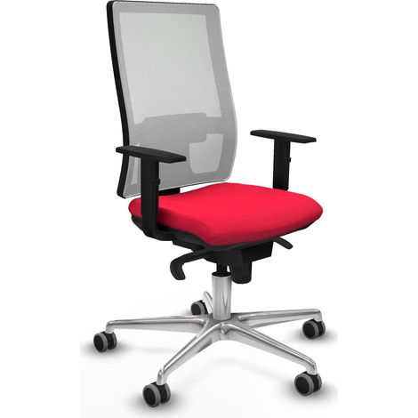 piqueras-y-crespo Chaise ergonomique rouge bureau confortable