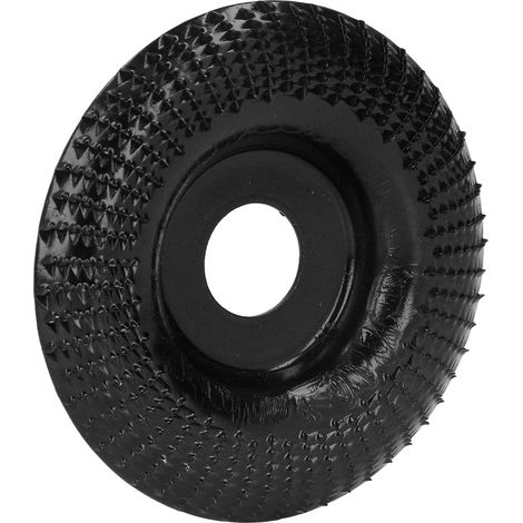Disque à sculpter le bois, meule de façonnage et ponçage en acier inoxydable pour meuleuse d'angle 22 mm, noir (1/5)