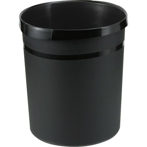 HAN GRIP KARMA 18198-13 Cestino per la carta 18 l Plastica riciclata Nero eco 1 pz. (1/5)