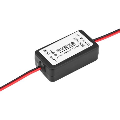Relais de puissance 12V DC pour caméra de recul avec condensateur et filtre redresseur