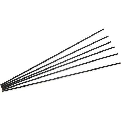 Bastoncini in fibra per profumatori ambientali, color nero, in sacchetto da 6 pezzi -30 cm x 3 mm