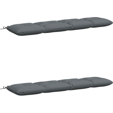 Cuscini per Panchina VIANEN 2 pz 100% Poliestere Blu vidaXL (1/5)