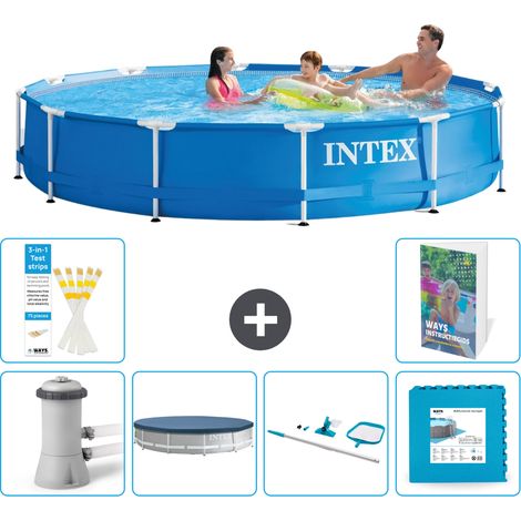 Frame Pool Rund - 366x76 cm - 7-teilig S191