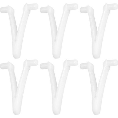 6pcs Piscine d'approvisionnement Papillon v Clip pour Piscine Spa Brosse Feuille râteau Feuille Skimmer tête d'aspirateur pour Nettoyage de Piscine- (1/4)