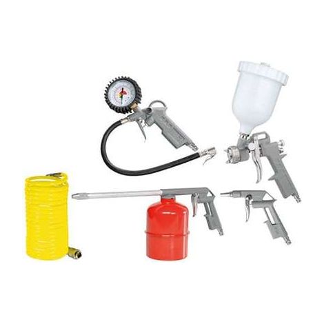 System+ Kit 5 Accessori per Compressore - Include Pistole e Tubo (1/2)