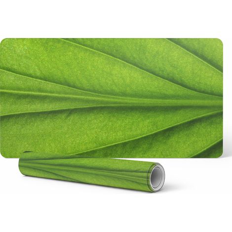 Alfombrilla de rat贸n Leaf Desk para teclado y port谩til (vista de cerca) 90x45 cm
