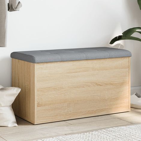 vidaXL Banc de rangement Chêne Sonoma 82x42x45 cm Bois d'ingénierie