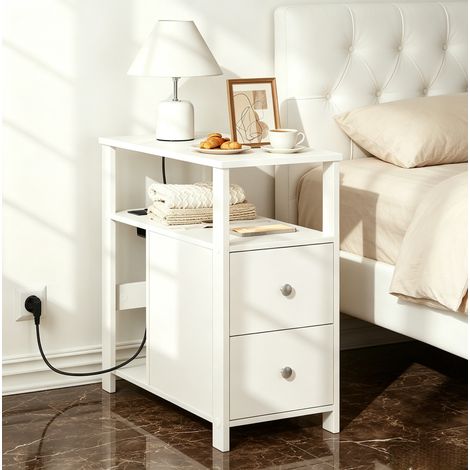 Mobile contenitore con prese USB e 2 cassetti OKMYHOME (1/5)
