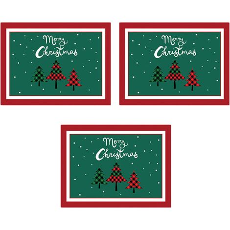 3 sets de table Divers accessoire de portail, PVC antidérapant, résistant à l'huile et isolant thermique, 30x40 cm, pour Noël, Halloween, Far West (1/5)