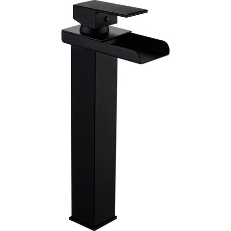 Mexen Hydra hohe Waschtischarmatur, Schwarz - 744910-70