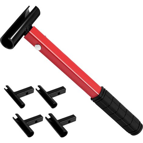 Kit de clé de réglage d'écartement de charnière 14 à 25 mm avec poignée en caoutchouc - Outil professionnel de réparation de portes pour la décoration intérieure