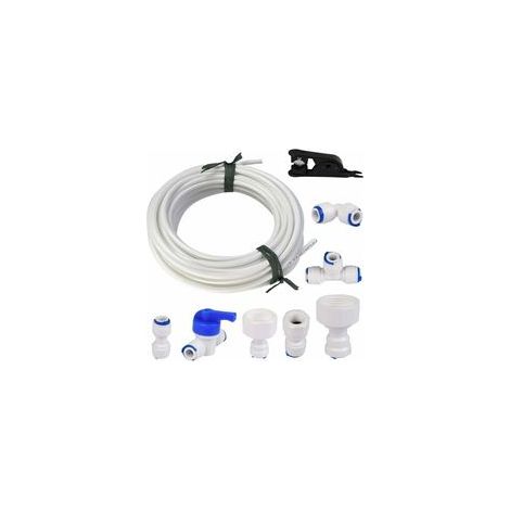 Tuyau d'alimentation en eau 15 m – Kit de raccord 1/4 pour réfrigérateurs – Résistant au vieillissement et à la corrosion – Installation facile (1/5)