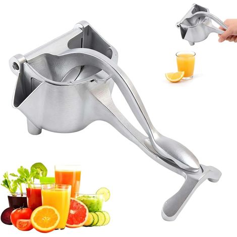 Este exprimidor de limones y exprimidor de cítricos de metal también son adecuados para exprimir limas, naranjas, uvas y pomelos. (1/3)