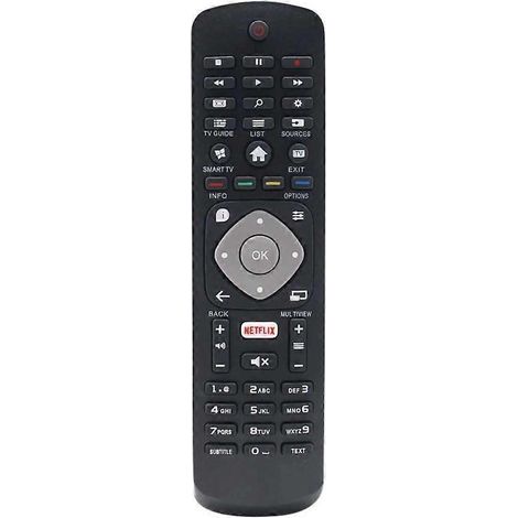 Télécommande universelle pour Smart TV Philips avec touche Netflix (1/4)