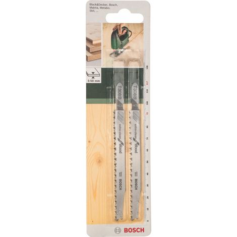 Bosch 2609256A05 DIY - Lama per seghetto alternativo T 308 B extra clean for Wood (2) (1/2)