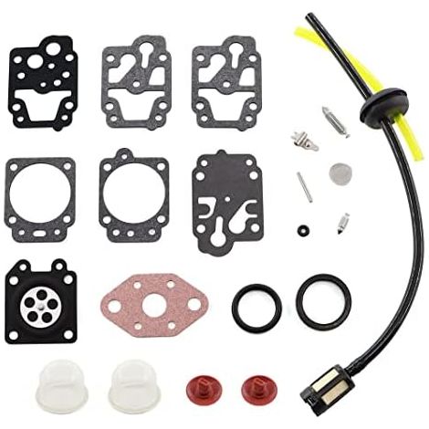 Kit de réparation membrane carburateur débroussailleuse ALKO BC410 BC4535 BC4125 – 1 kit + 2 ampoules amorçage + 2 clapets anti-retour + filtre à essence