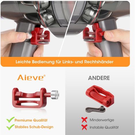 Verrou à gâchette pour aspirateur Dyson, bouton d'alimentation de verrouillage à gâchette, support d'accessoires pour aspirateur Dyson V15 V11 V10 Absolute/Animal/Motorhead, libérez votre doigt (pas p