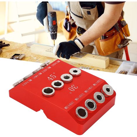 Perceuse verticale à rainures pour le travail du bois, avec trou biseauté multi-angles 30°/45°/90°. (1/5)