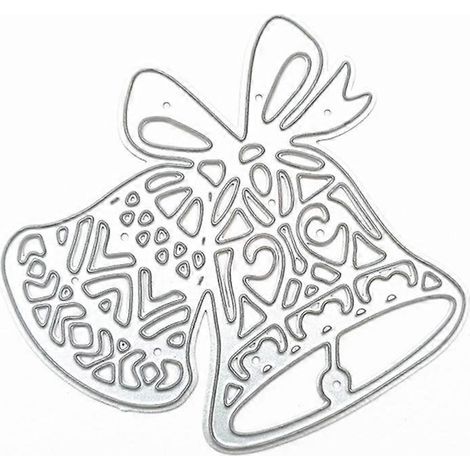 Weihnachtsglocken-Stanzschablone aus Metall für DIY-Scrapbooking-Alben, Papierkarten, Prägedekoration