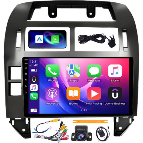 Autoradio 9" Volkswagen Polo IV 2003-2009 Quad-Core 4+64G CarPlay Android Auto WiFi 6 GPS Bluetooth Caméra AHD
