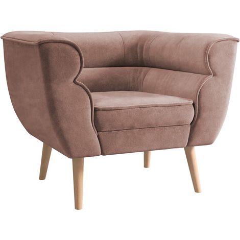 Sillón Glenview 102, Kronos 27, 75x82x74cm, Tapiz, Patas: Madera, 0