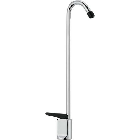 Trinkbrunnen mit Hebelsteuerung und 30 cm langem Auslauf aus Messing mit verchromter Oberfläche – Idral 02179L30