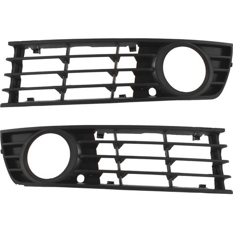 Rejilla para parachoques Audi A4 B6 04 (izquierda + derecha), juego de 2 piezas (1/2)