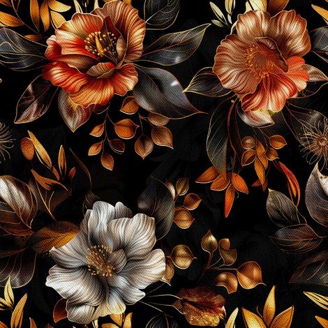 Outdoor dekostoffe oxford - Motiv Blumen I DX5400 (1/5)