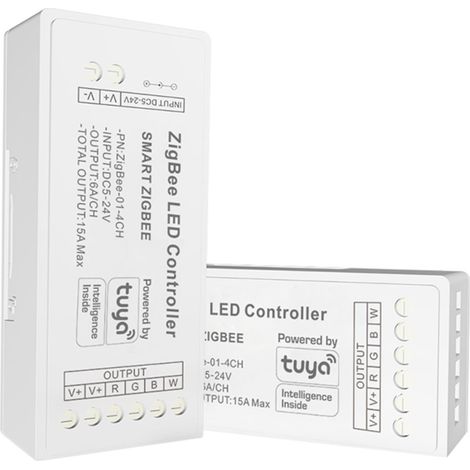 Contrôleur pour ruban LED RGBW - 6A par canal - ZigBee/TUYA (1/5)