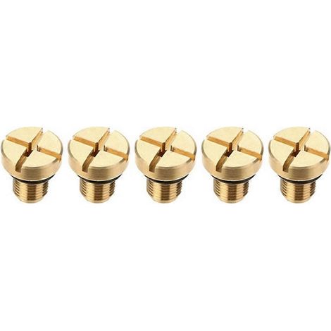 Lot de 5 vis de purge dorées pour vase d'expansion de liquide de refroidissement (réf. 17111712788) pour BMW E36, E39 et E46 (1/5)