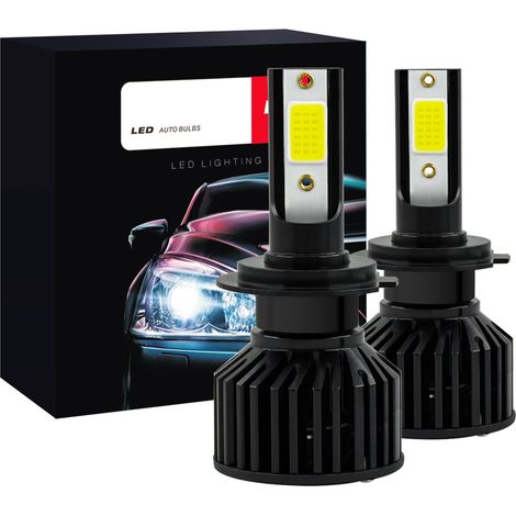 (2er-Pack) H7 V10 LED-Scheinwerferlampen für Autos – Hochleistungs-LED-Lampen mit fokussiertem Lichtstrahl für die Scheinwerfer-Aufrüstung (1/4)