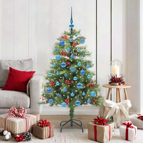 Árbol de Navidad artificial Verde 150 cm PVC y Metal